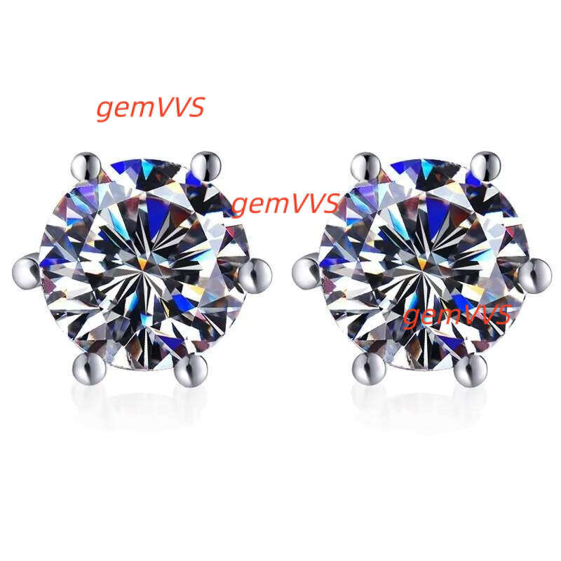 Women's 1Ct Diamond Earrings 925 Sterling Silver On Sale Cheap Buy Moissanite Jewelry