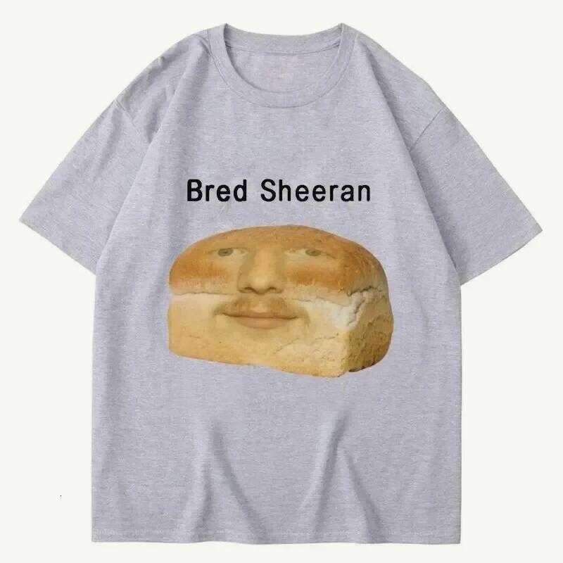 Funny Ed Sheeran Meme Print T Shirts Men Women Humor Creativity Short Sleeve Casual Soft Summer T-shirt Streetwear C260207