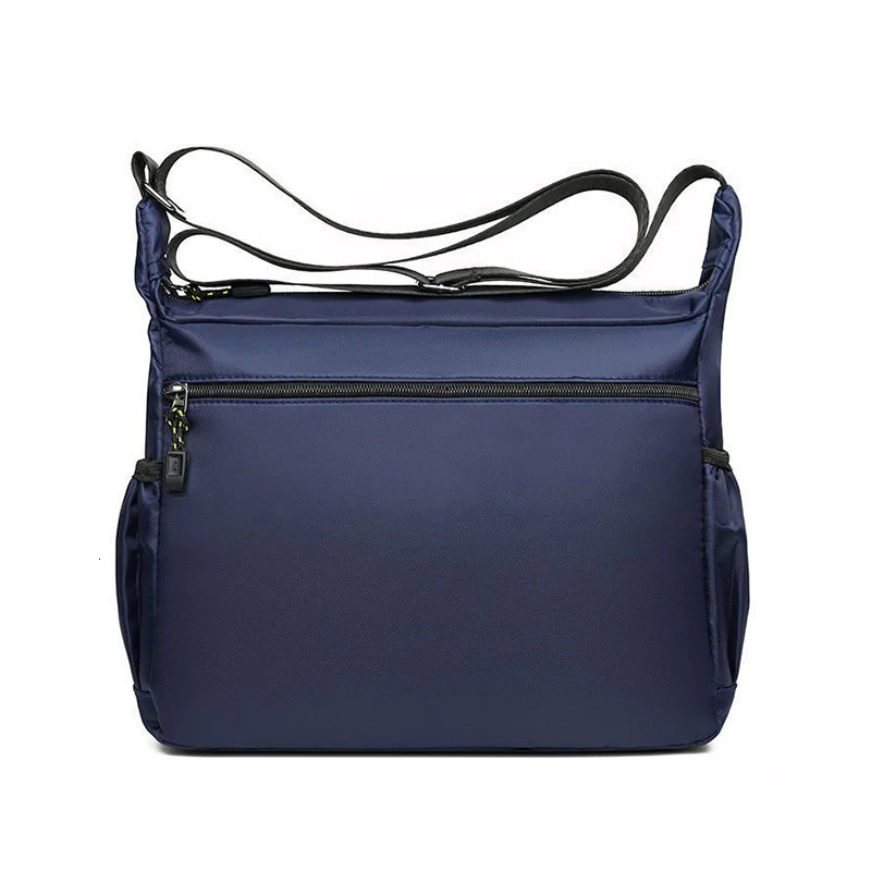 Mens crossbody bag with multilayered pockets adjustable shoulder strap business singleshoulder w251218