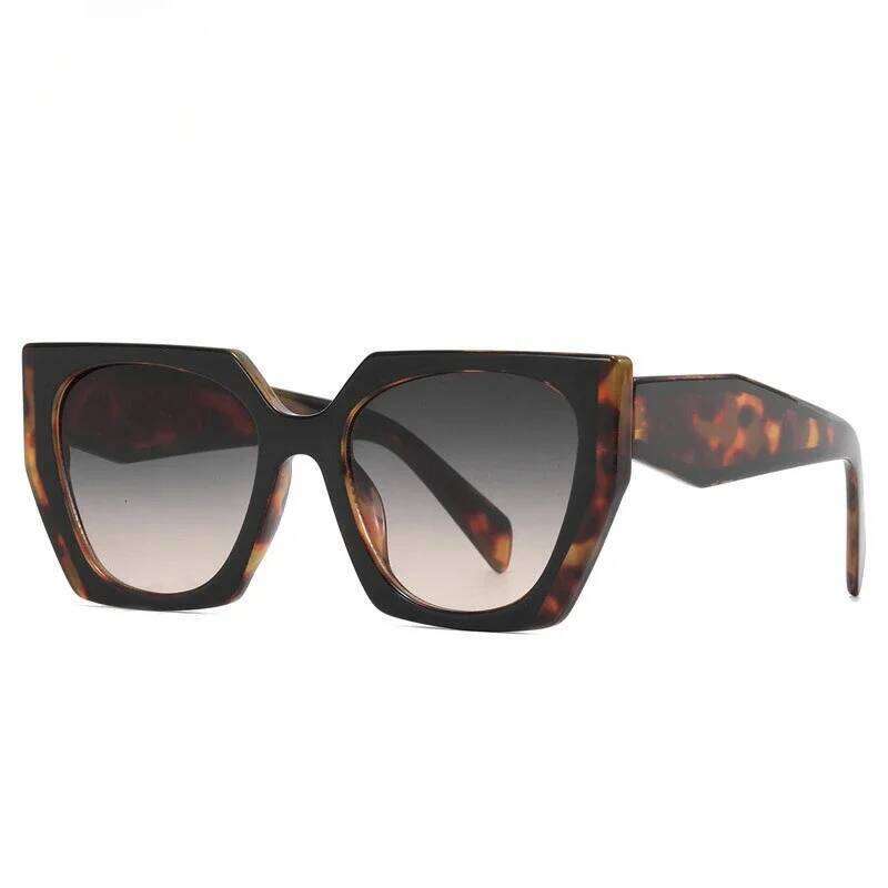 Irregular Square Large Frame Men's Retro Modern Cat Eye Sunglasses, Women's Sun Visors Y260207