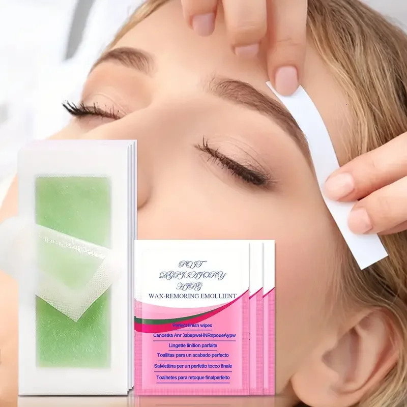 10/20/30/50 Pcs Wax Strips For Wax Paper Cold Wax Strips Paper For Face Neck Arm Leg Body Beauty Tools 260126