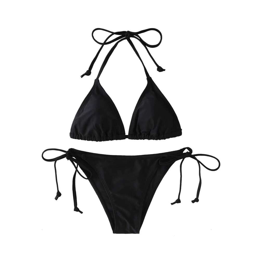2024 Fashion Sexy Swimsuit Women Bikinis Set Triangle Swimwear String Beachwear Thong One Piece Suits Brazilian Biquini C260207