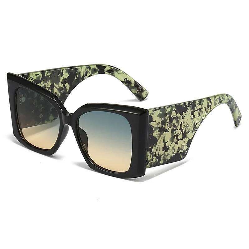 Women Oversize Square Sunglasses Men Wide Glasses Legs Travel Male Shades Female Gafas Oculos Retro Brand Designer Luxury UV400 Y260207