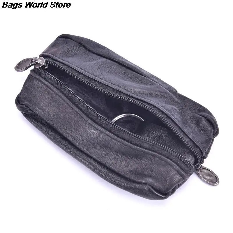 1x Mini Zipper Soft Purses Key Bags Unisex Coin Purse Gift For Money Pocket Thin Wallets Ring Pouch Card Purse Small Change Bag 260129