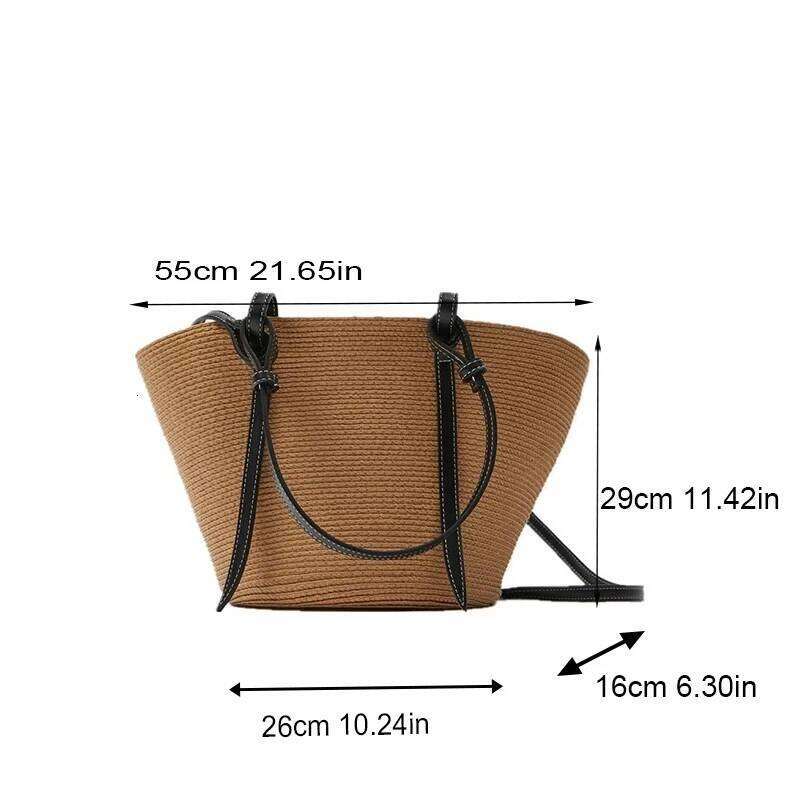 New Korean For Women Fashion Large Capacity Braided Shoulder Female Bag Summer Leisure Shopping Tote Handbags Bolsas C260207