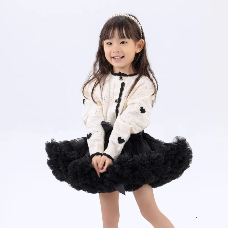 Upgrade Girls Tulle Skirt Baby Children Tutu Pettiskirt Kids Fluffy Ballet Party Princess Girl Clothes 260207