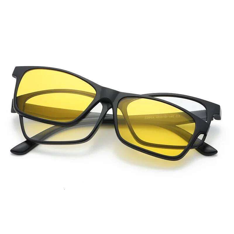 2 In 1 Custom Ultra-light Polarized Optical Magnetic Magnet on Sunglasses Clip On Sun Glasses Frame Y260207