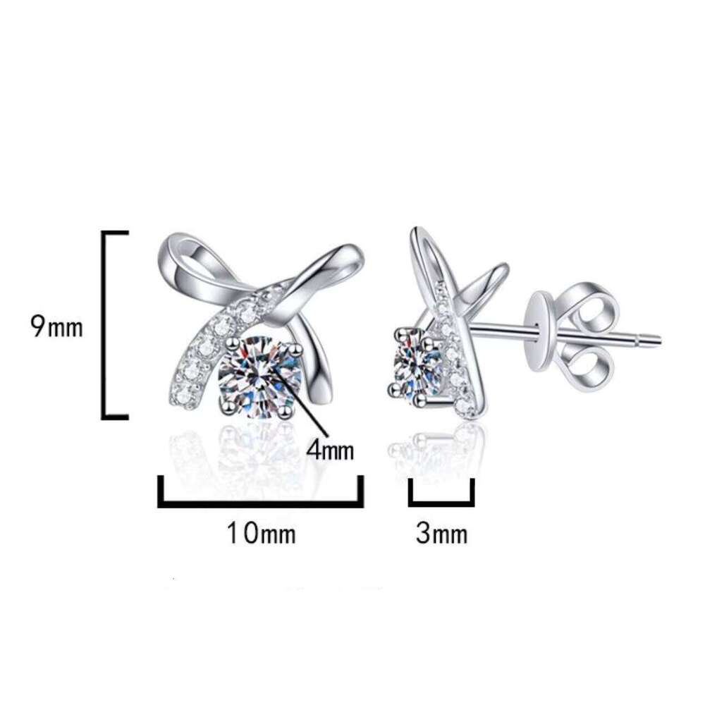 Diamond Earring With GRA Certificate Fine Jewelry Moissanite Large Earrings 925 Sterling Silver For Women