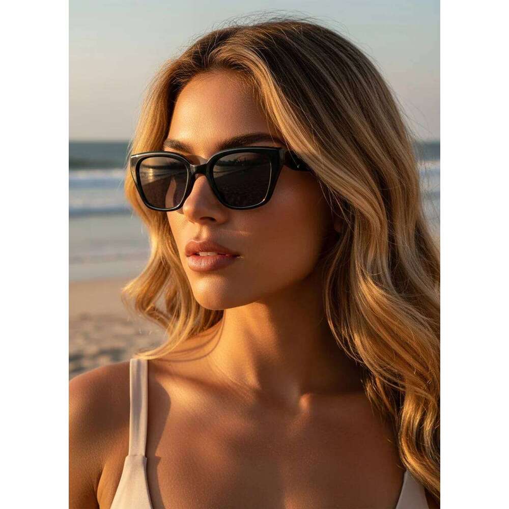 Cat Eye High-end UV Resistant Internet Celebrities Natural Looking Retro Sunscreen Sunglasses 9673 Y260207