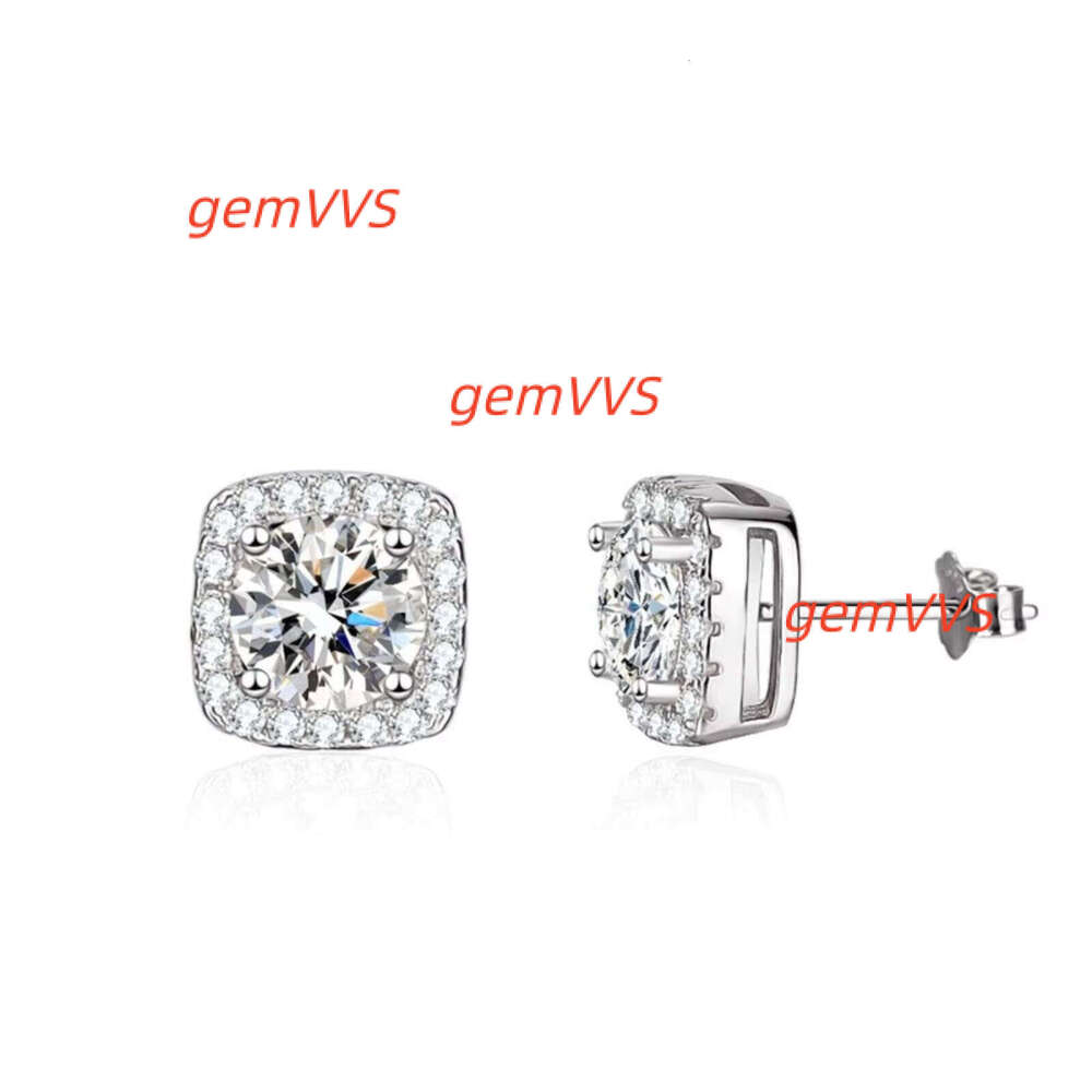 D Color Vvs1 Clarity Moissanite Stud Earrings For Women 1-2 Carat