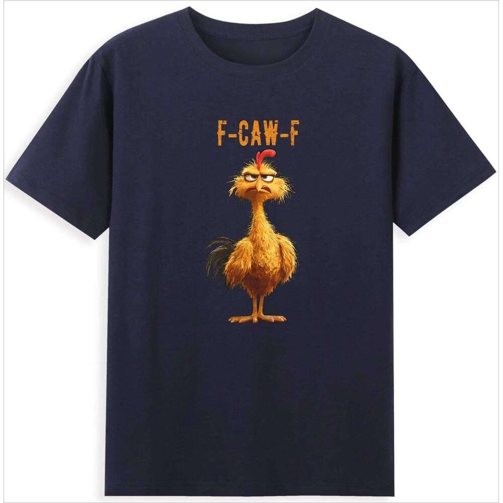 F-Caw-F Tee FCAWF Funny Chicken Lovers Gift T-Shirt Comfortable and Soft Breathable Fashionable Men's Clothing C260207