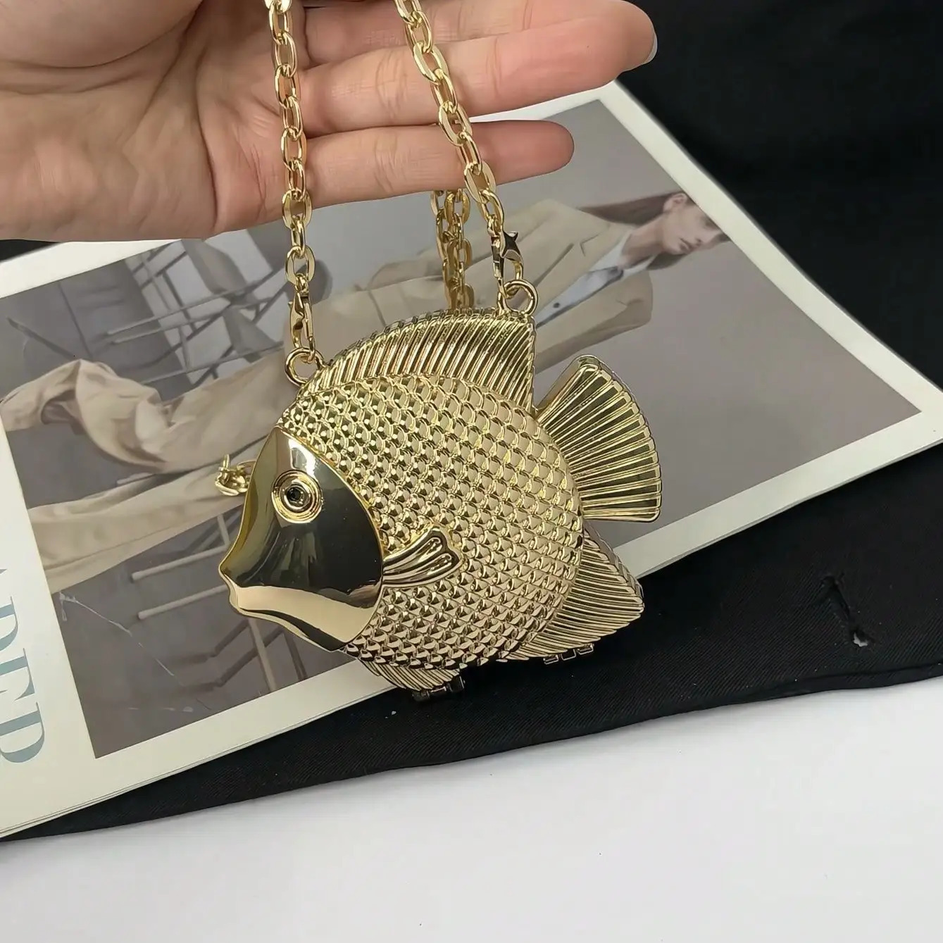 Cute Unique Crossbody Purses Evening Clutch Bag For Women Fish Shape Shoulder Fashion Handbag Satchel Purse 260208
