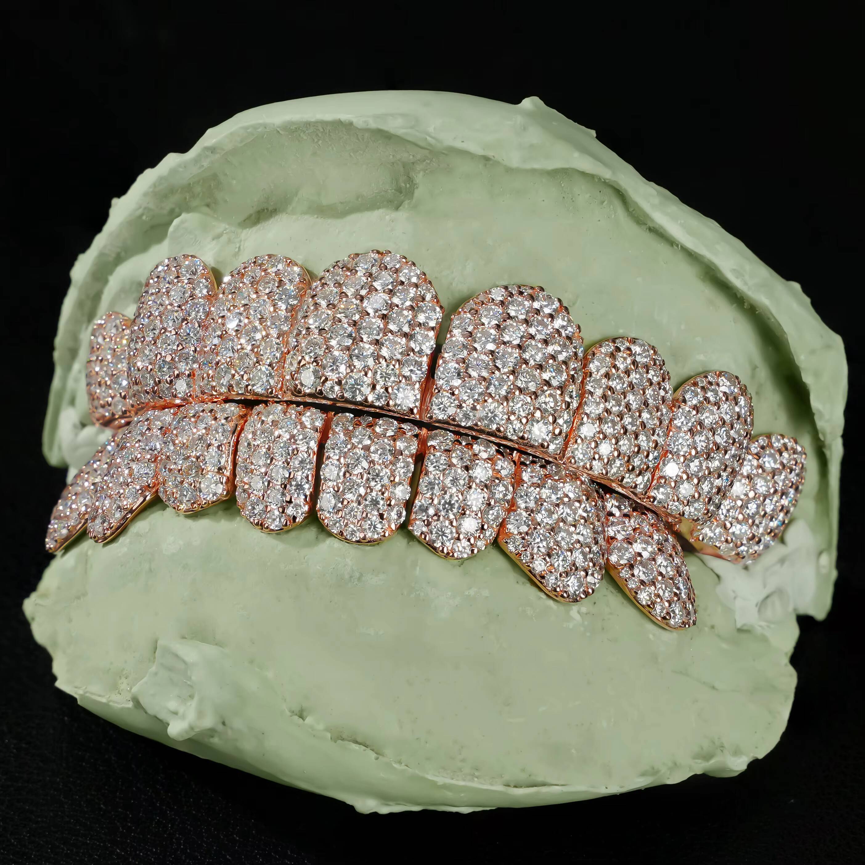 Pass Diamond Tester Different Shapes Custom Grillz 925 Sterling Silver Buss Down Moissanite Grillz