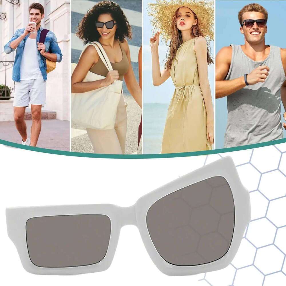 New Eyebrow Raising Sunglasses Men Women Stylish Irregular Funny Sun Glasses Outdoor Street creativity Photography Eyewear Y260207