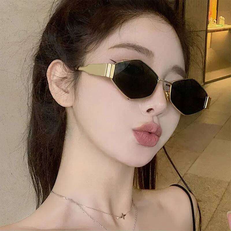Vintage Special-Shaped Sunglasses Women Men Square Sun Glasses Female Retro Polygon Oculos De Sol for Male Eyeglass Eyewear Y260207