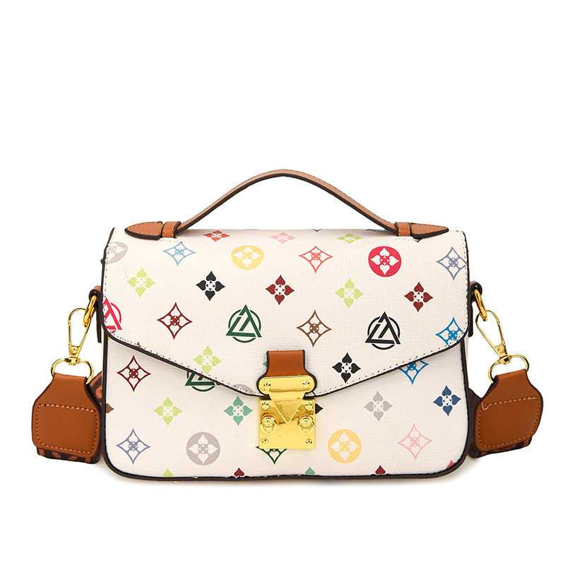 2026 New Cross-border Women's Bag Fashion Print Single-Shoulder Handbag Small Square Bag Versatile High-Quality Feel Crossbody Bag
