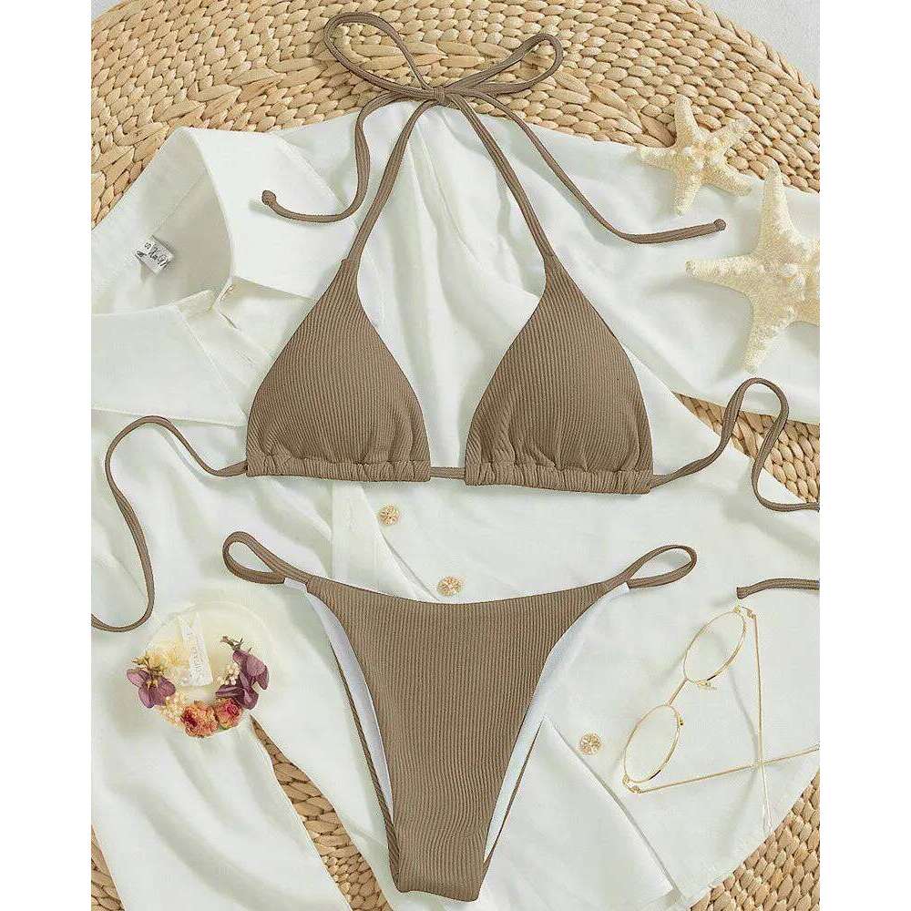 2026 Swimwear Women Beach Pad Bikini Swimsuit Maio Biquinis Femme Mujer Banador Badpak Dames Monokini C260207