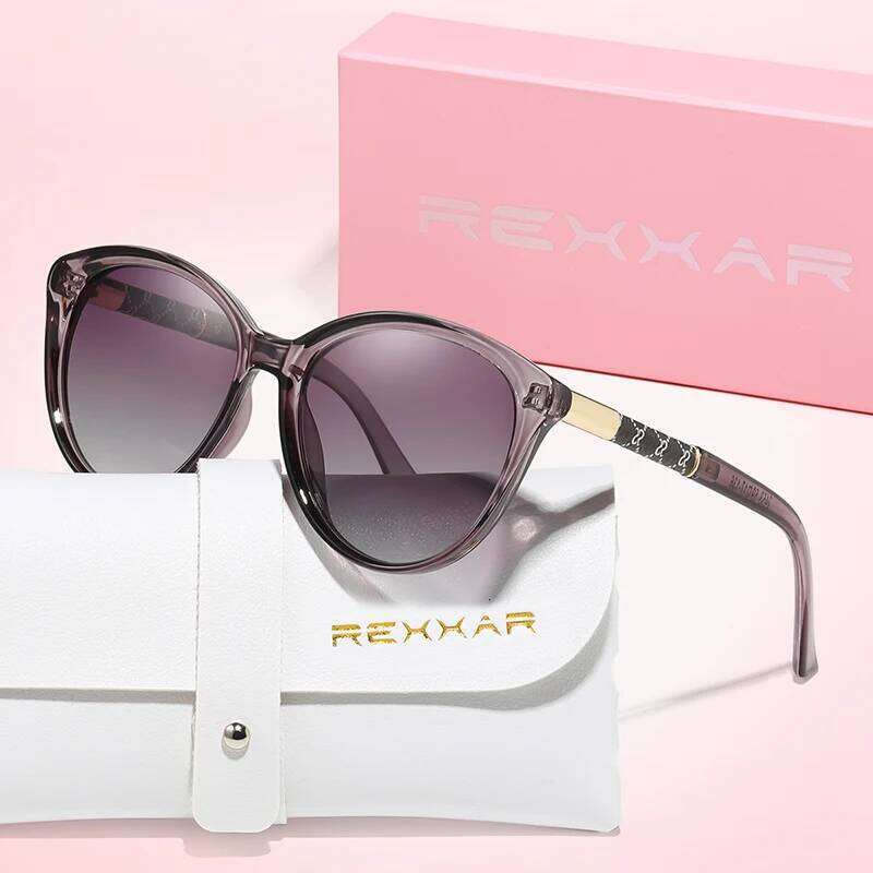 REXXAR Polarized High Quality Cat Eye Sunglasses Women Men Sexy Fashion Brand Sun Shopping Party Male Female Glasses Y260207