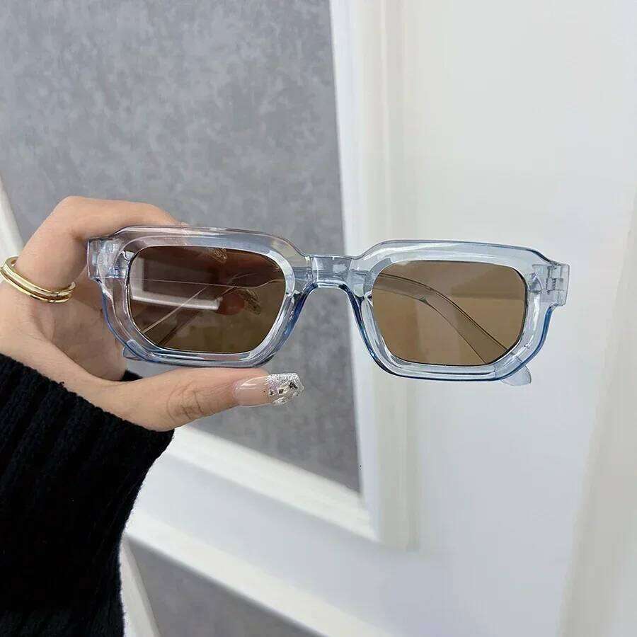 Luxurious Rectangle Sunglasses Women Men Fashion Brand Designer Casual Sun Glasses Female Male Plastic Outdoor Eyewear Y260207