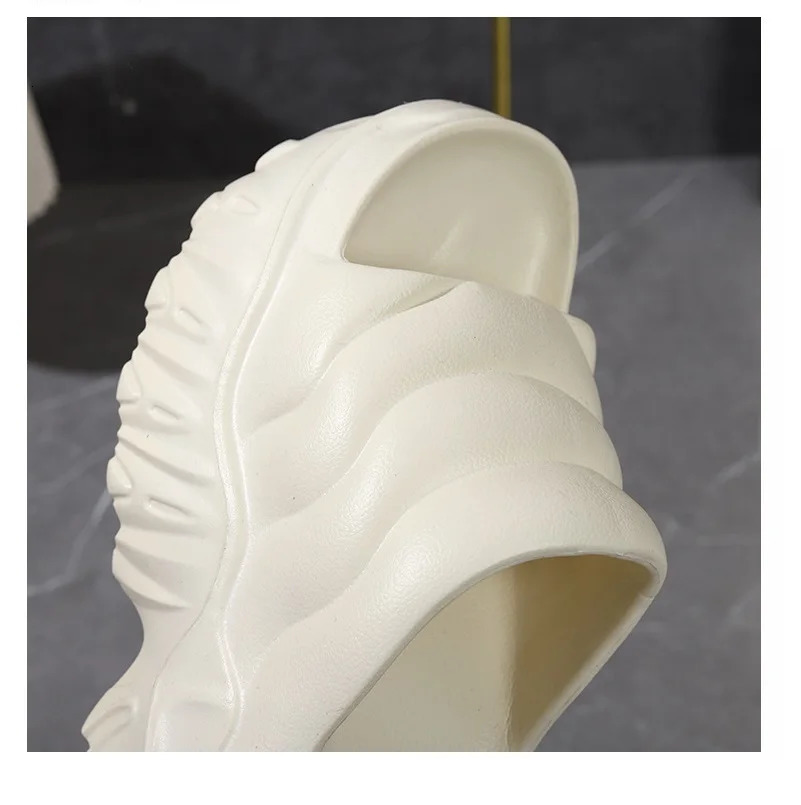 Super High 10 cm Heel Slipper Woman Thick Sole Open Toe Shoes Summer Womens Platform Plain Elevator Gothic Style Slides 260208