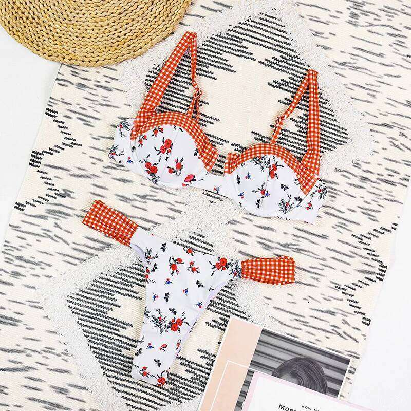Micro Push Up Women Swimsuits 2026 Sexy Female Swimwear Brazilian Bikini Set Thong Biquini Swim Suits Floral Beachwear C260207