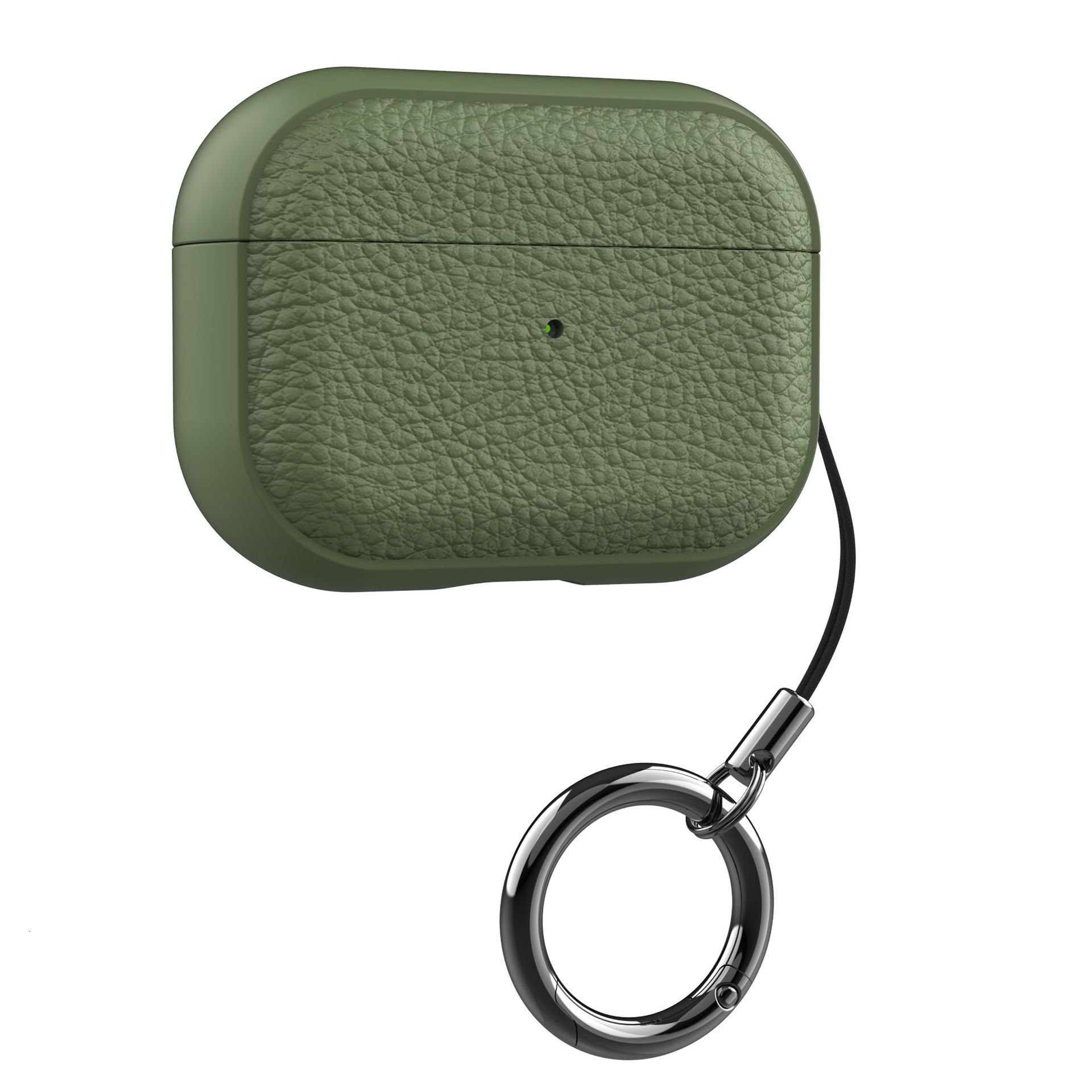 Simple lychee-pattern leather suitable for AirPods 4th 2nd 3rd generation, Pro 2, Apple Bluetooth earphone case