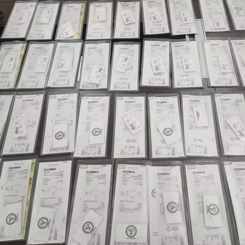 Polished 03ct 04ct 05ct D VVS2 Loose Lab Grown Brilliant Cut Diamonds Starsgem Factory Supply IGI Certificate Laser Drilled