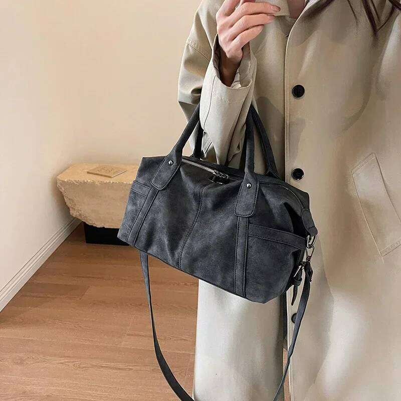 Handbags Retro Design PU Leather Shoulder Bags for Women Fashion Trend Designer Big Armpit Female Crossbody Bag Totes C260207