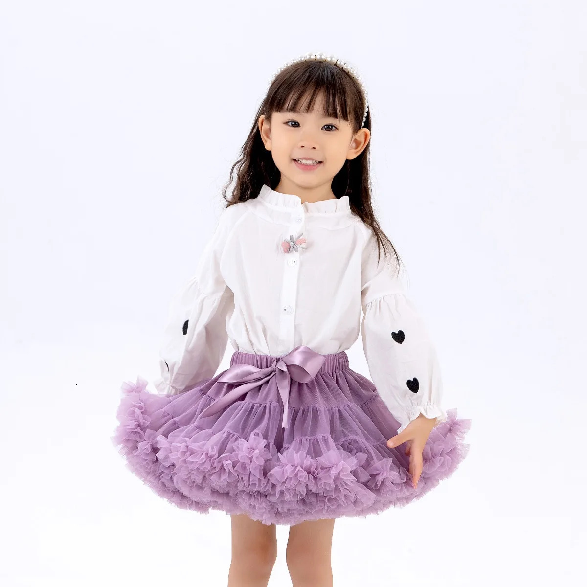 Upgrade Girls Tulle Skirt Baby Children Tutu Pettiskirt Kids Fluffy Ballet Party Princess Girl Clothes 260207
