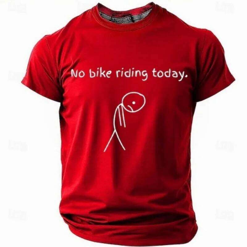 2025 Summer New Men's Sports Quick Dry 3D Fun Letter Print T Shirt Outdoor Training Cycling Short Sleeve C260207