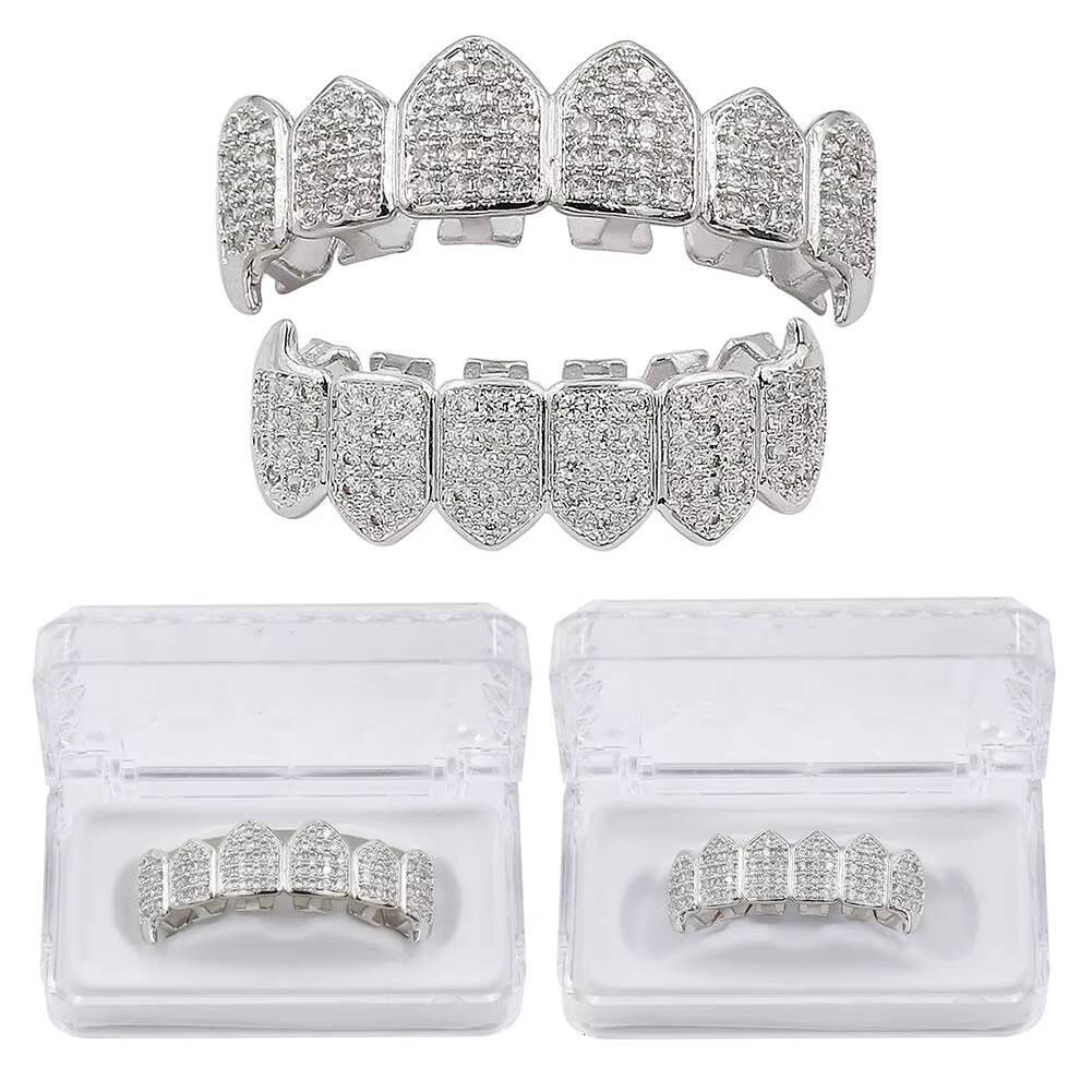 Fine Grillz Kacy TG015189 Custom HipHop Personalized Unisex S925 Silver Real 9k 10k 18k Solid Gold Plated Iced Letter Moissanite