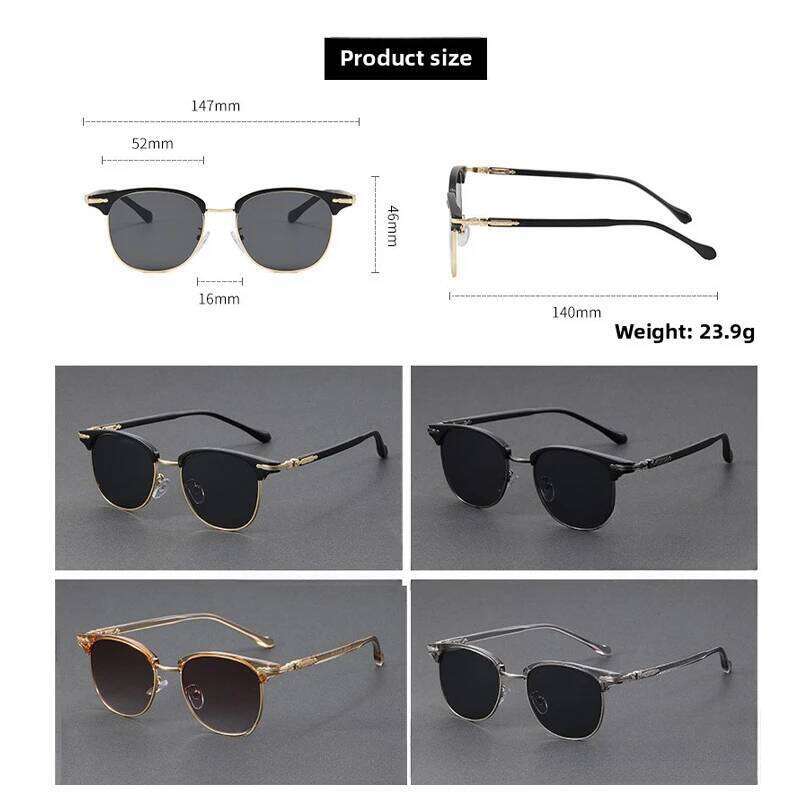 Fashionable Sunglasses European and American Metal Small Round Korean Version Glasses Retro Square Sunglas Y260207
