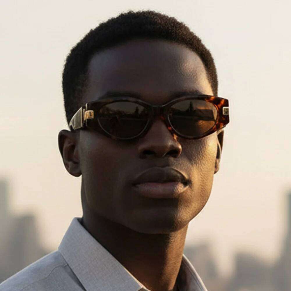 Fashion Luxury Design Oval Sunglasses For Women Men Retro Sun Glasses High Quality Shades UV400 Eyewear Y260207