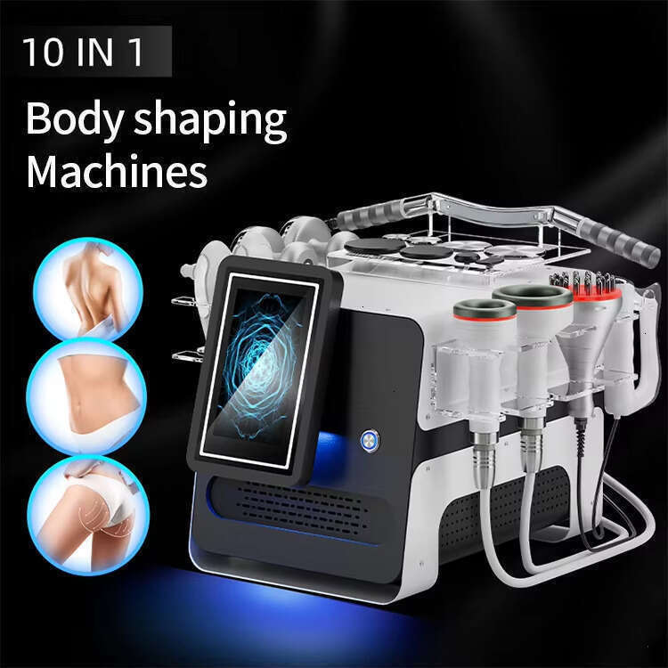 New 2026 Upgrade 448K Radio Frequency Face Lifting Skin Tightening Thermal Diathermy 9 Handles + EMS Pads Lymph Drainage Body Contouring Fat Loss Mach