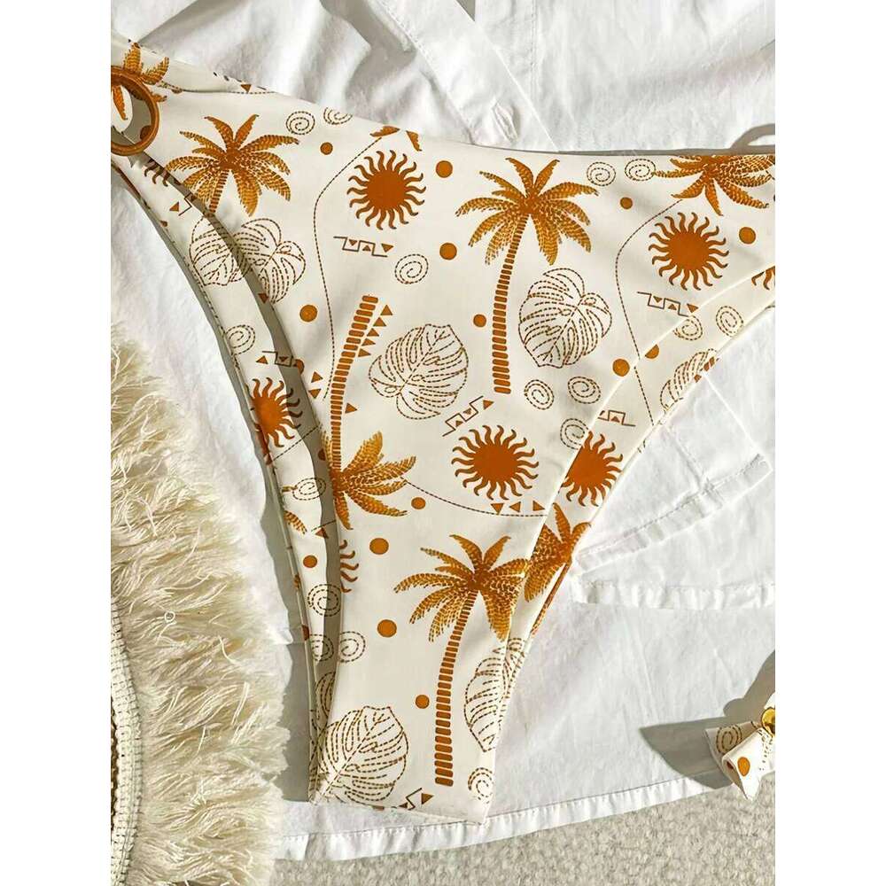 Sexy Women Swimsuit Female Print Swimwear Push Up Brazilian Micro Beachwear Bikini Set Biquini Swimming Suit C260207