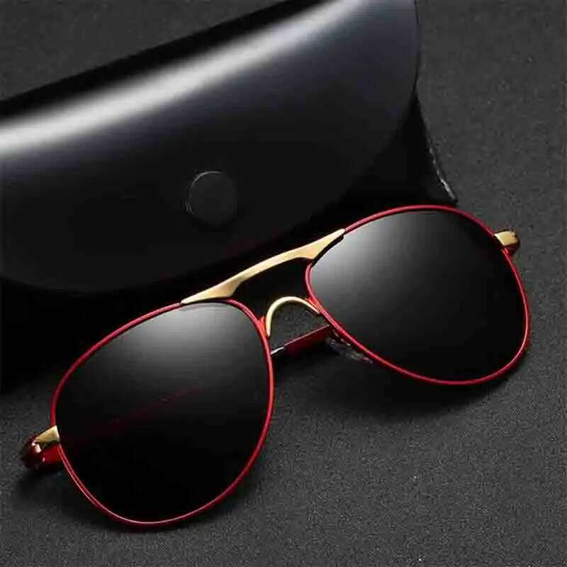 Luxury Pilot Polarized Men Women Driving Fishing Retro Sun Glasses Brand Designer Male Metal Sunglasses For Man UV400 Y260207