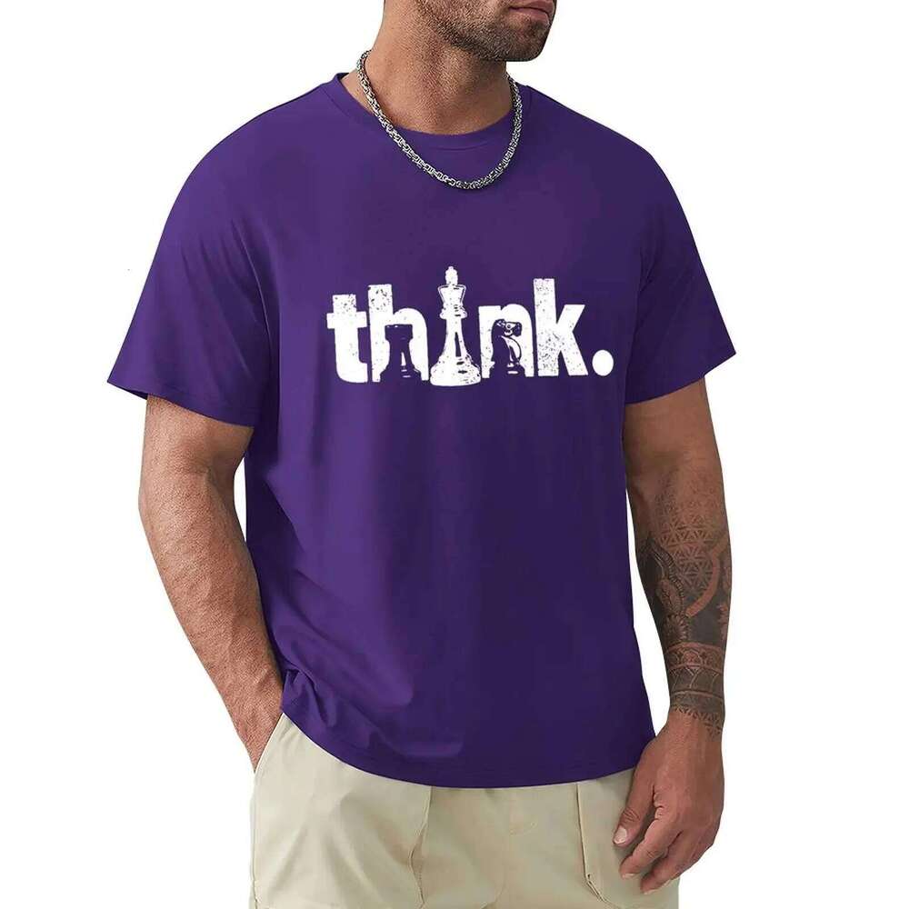 Funny Chess Think Vintage T Shirts Graphic Cotton Streetwear Short Sleeve Birthday Gifts Summer Style T-shirt Mens Clothing C260207