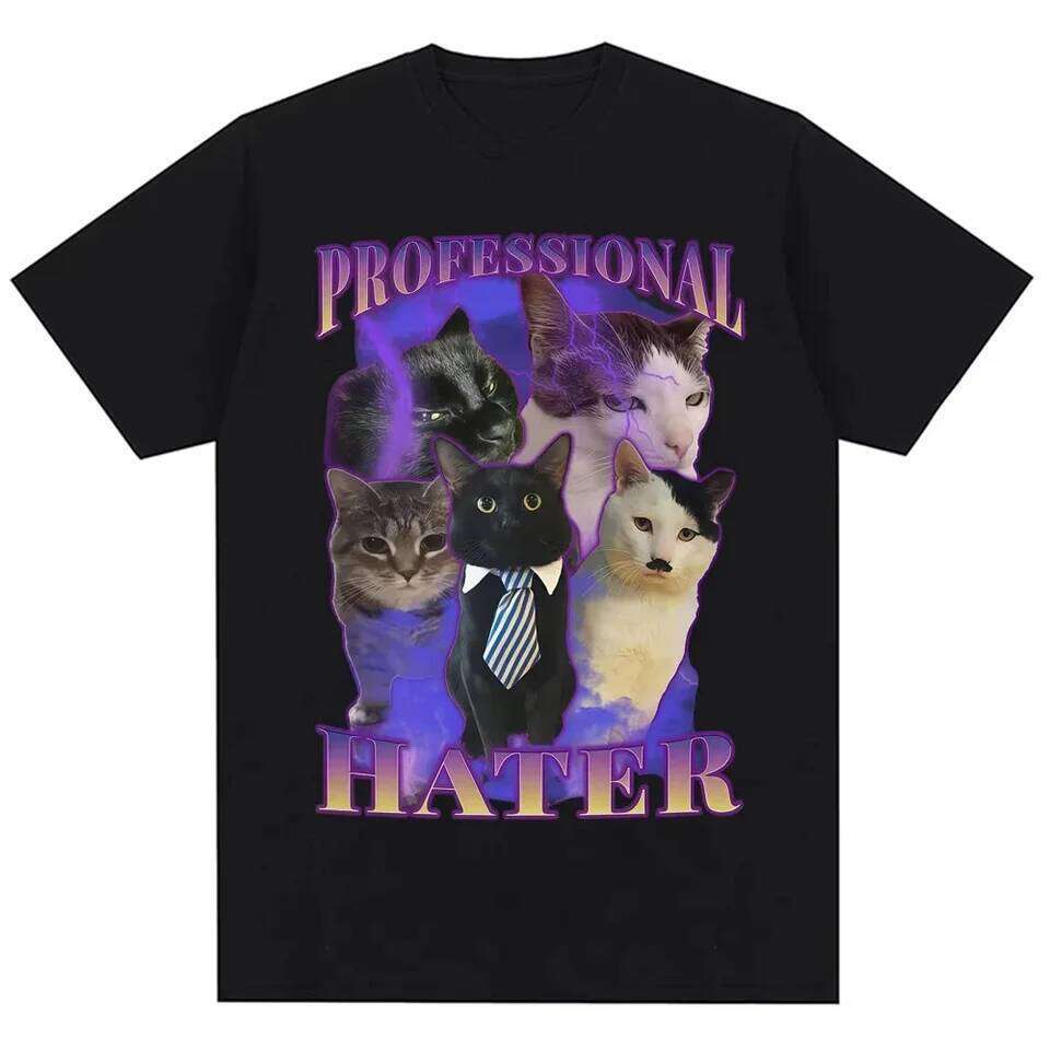 Fuuny Kittler Hilarious Cat Meme Printing T Shirts Women Cute Fashion Short Sleeve RoundNeck T-shirts Streetwear Clothing C260207