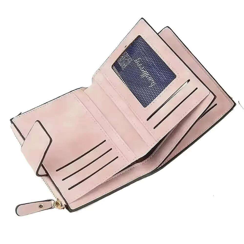 Leather Women's Wallet Hasp Small Slim Coin Pocket for Woman Cards Holders Luxury Brand Wallets Designer Purse Y260206