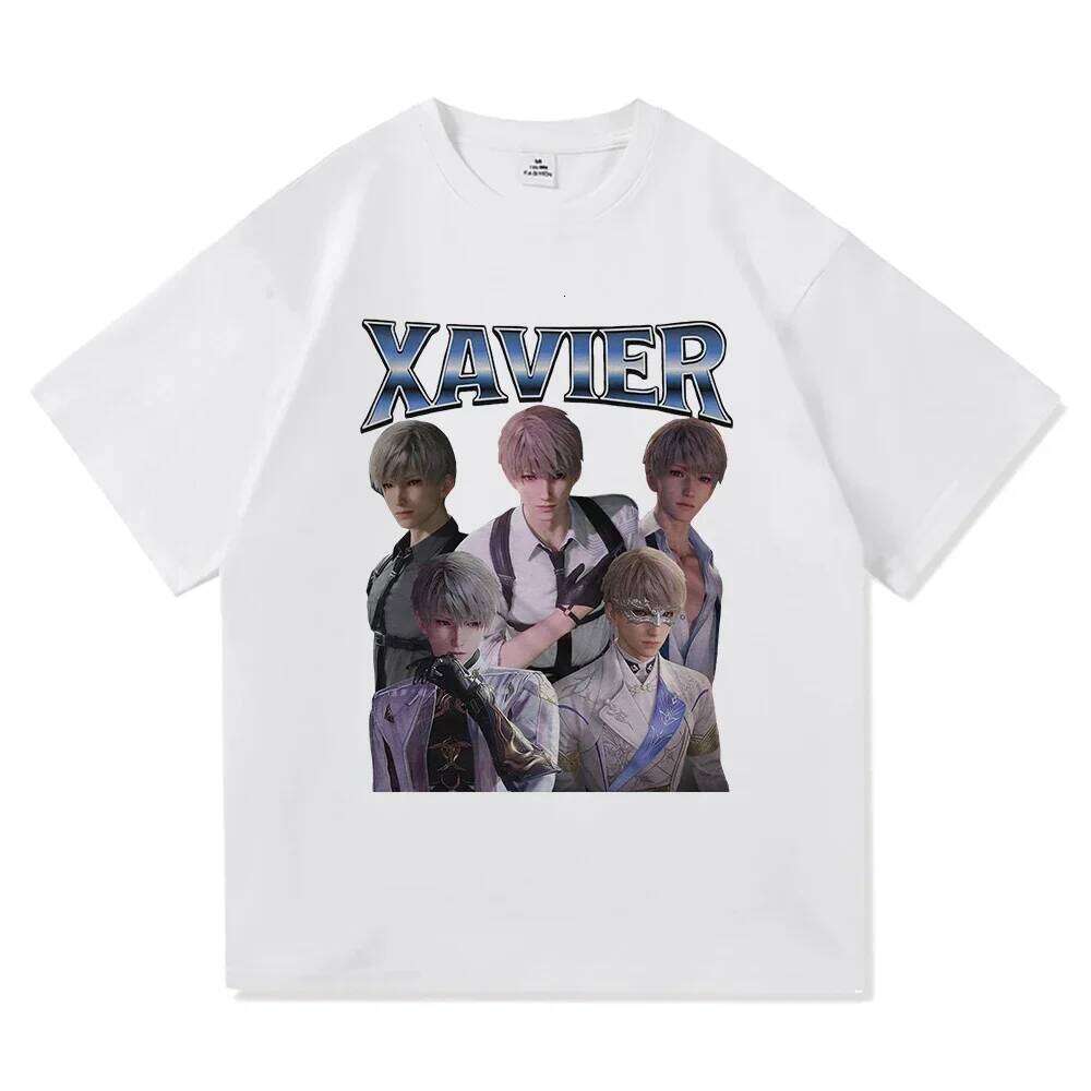Xavier Love and Deepspace T Shirt Fashion Women Harajuku Aesthetic Graphic T-Shirt Unisex Vintage Tees Shirts C260207