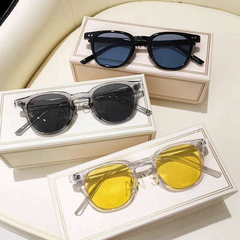 New Vintage Square Sunglasses Women Men Luxury Brand Round Sun Glasses Small Eyewear Oculos De Sol for Male Female Y260207
