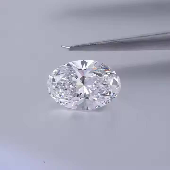 Premium Oval Cut Lab Grown Diamond F Colour Grade VS2 Clarity IGI Certified Bright Sparkle for Jewelry Making