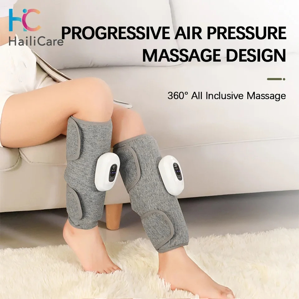 Electric Leg Massager Wireless Rechargeable Air Compression Leg Calf Massage for Pain Relief Relax Leg Muscles 360 Air Pressure 260130