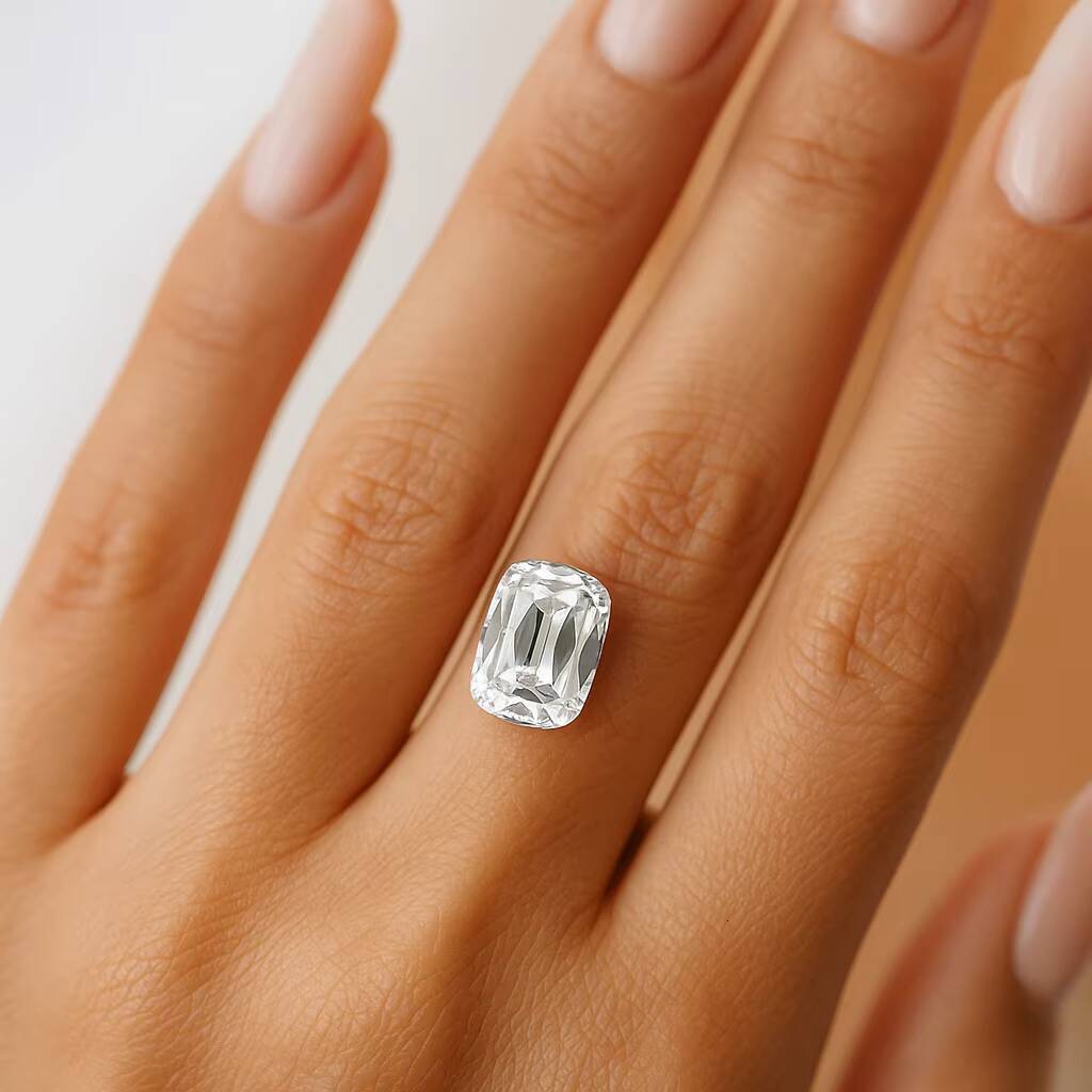 IGI Certified Lab Grown Diamond Cushion Shape 1 Carat VVS1/VVS2 Color D/E Excellent Cut Engagement Ring Making Low Price Fashion