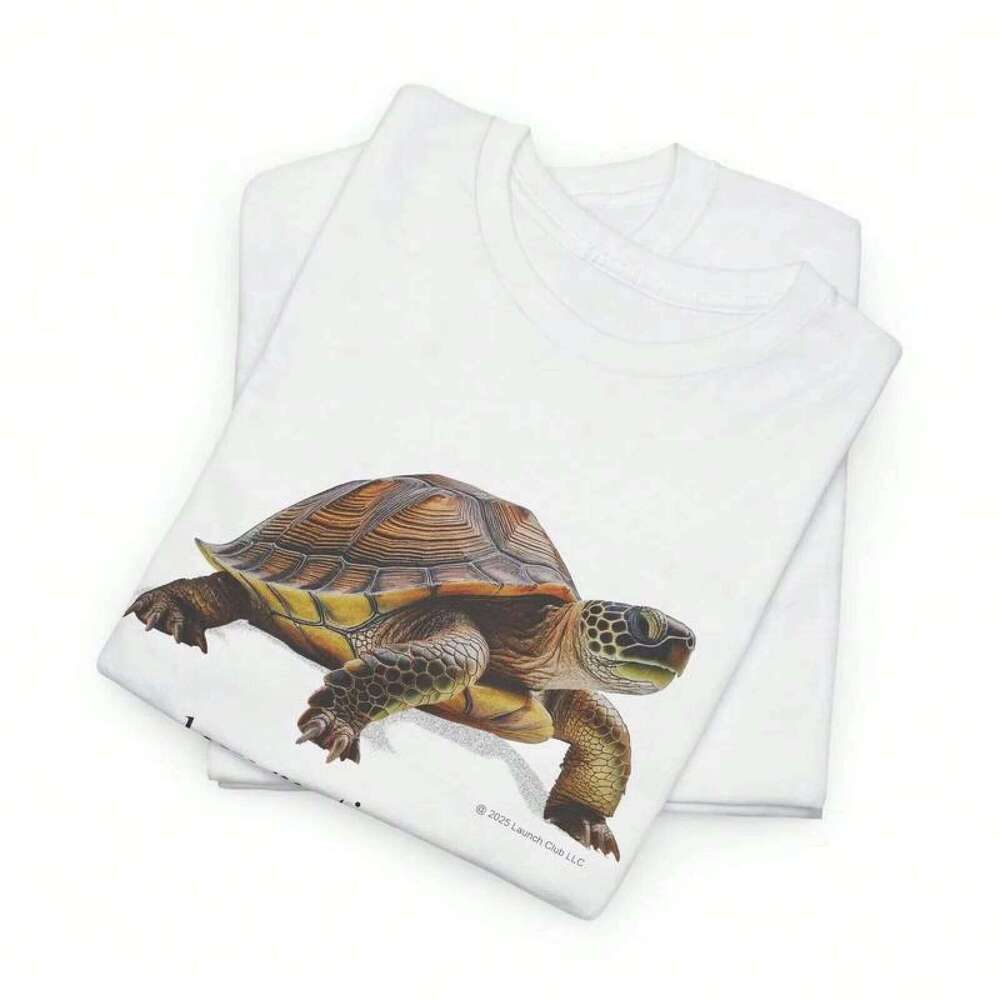 Fashion Slow Motion Turtle T-shirt Casual Cotton Retro T-Shirt with Vintage Graphic Design for Men Tshirt Summer Print Tee Top C260207