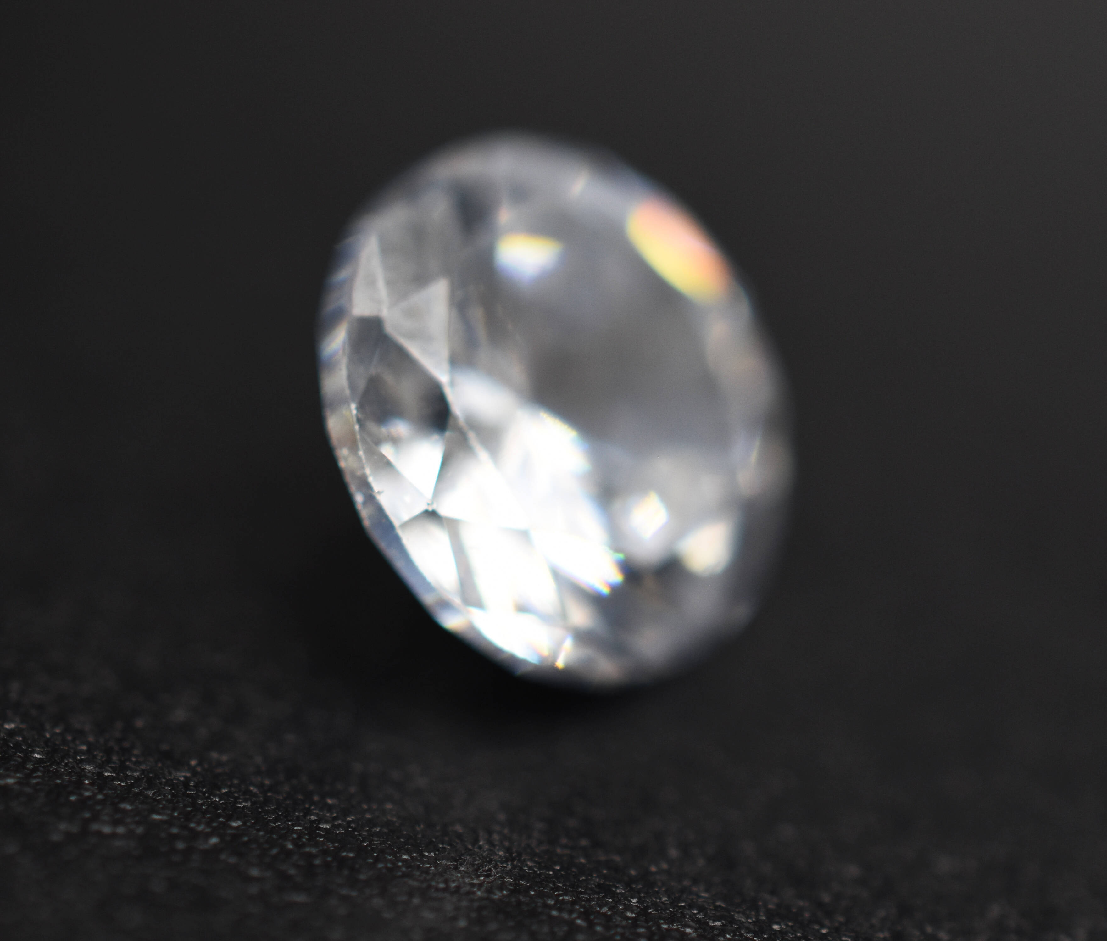 White Zircon Loose Gemstone Faceted Silver Sapphire 3mm to 20mm Diamond Cut for Jewelry Makuings Cubic Zircon