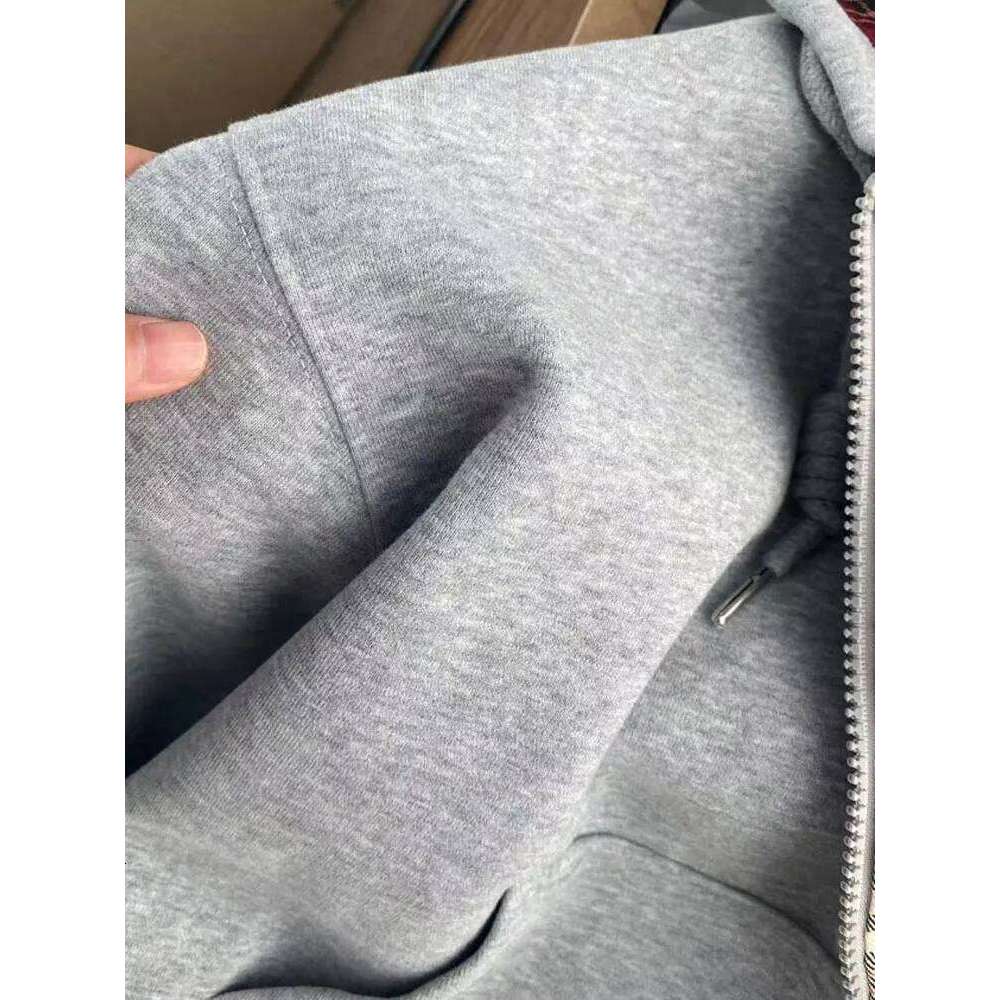 American Hooded Shoulder Plaid Hoodie For Women Designer Fashion New Hot Item, Early Autumn And Winter Korean Lazy Style Jacket