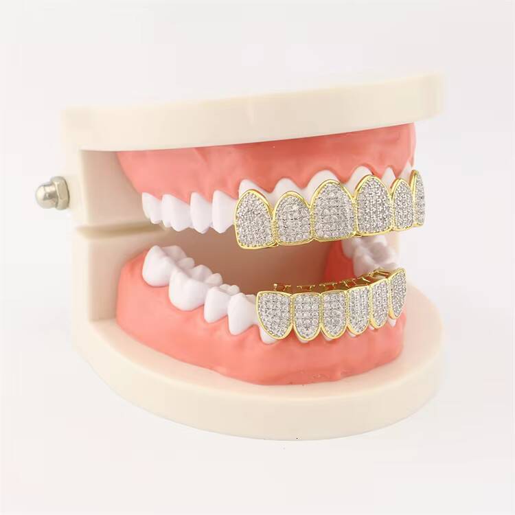 Redleaf Jewelry Custom Iced Out 925 Sterling Silver Grills VVS Moissanite Grillz Teeth Mouth