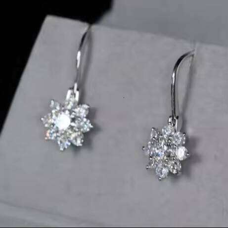 Moissanite Diamond Earrings 925 Sterling Silver Gift For Her