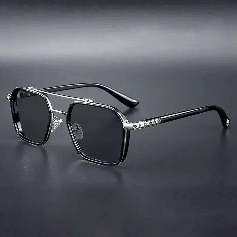 Intelligent Photochromic for Men Professional Day Night Driver Sunglasses UV400 Retro Luxury Design Glasses Vintage Y260207